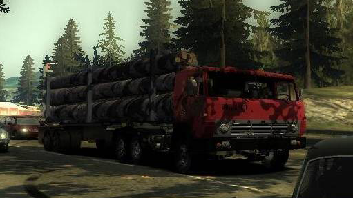Трафиковый лесозов КамАЗ 5410 для NFS Most Wanted