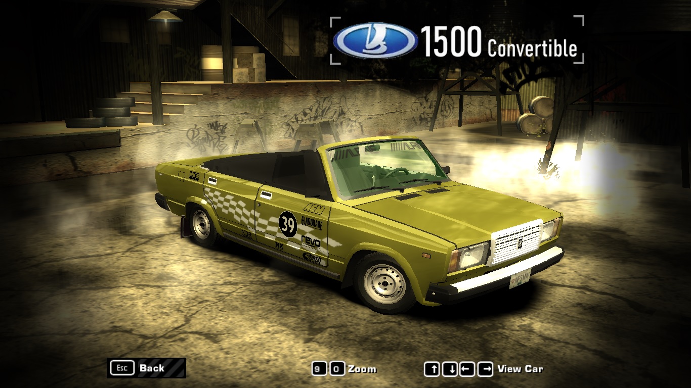 Кабриолет ВАЗ 2107 для NFS Most Wanted